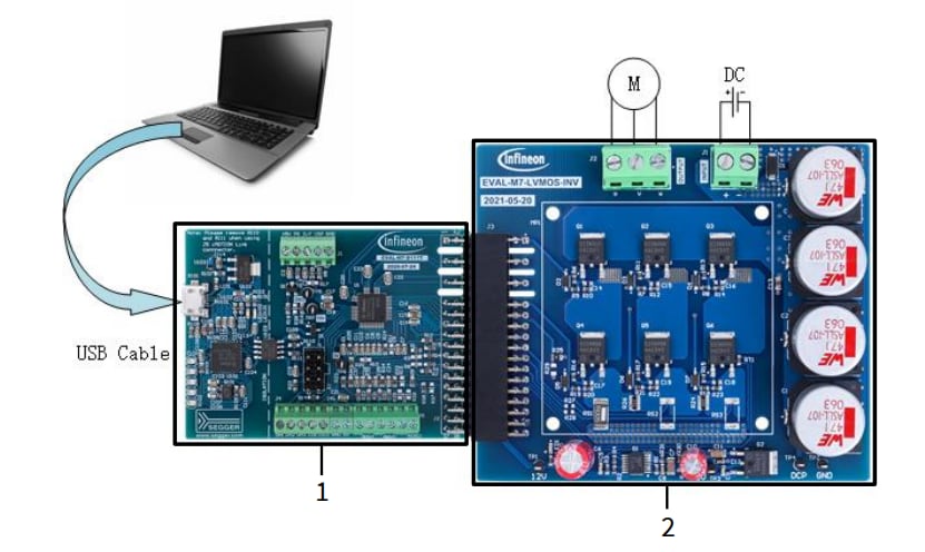 Infineon Technologies EVAL-M7-LVMOS-INV 평가 전원 보드